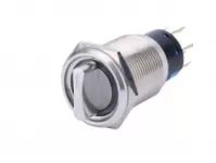 Nút nhấn có khóa bằng tay inox 19mm